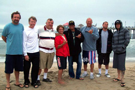 Director Bruce Gabrielson in Huntington Beach Instructor Certification Class with Bruce Gabrielson and students. 